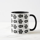 Search for tiki mugs Black and white