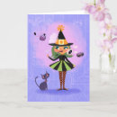 Search for witches birthday cards Black cat