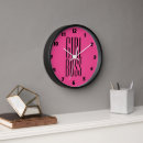 Search for hot pink clocks Trendy