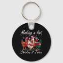 Search for funny chicken rounded key rings Rustic