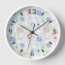 Search for pastel pink clocks White flowers