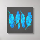 Search for boho feather art Blue
