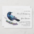 Search for ravens wedding invitations Dark