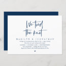 Search for we tied the knot wedding invitations Elopement