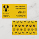 Search for warning business cards Radioactive