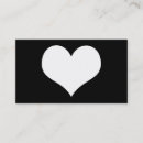 Search for heart business cards Romance
