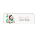 Search for mermaid party return address labels Starfish
