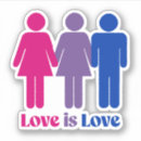 Search for bisexual pride love stickers Love is love