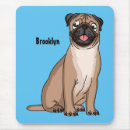 Search for pug mousepads Cartoon
