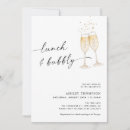 Search for lunch and bubbly invitations Bride