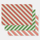 Search for red green striped christmas wrap wrapping paper White