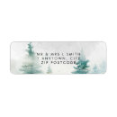 Search for snow scene return address labels Modern