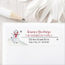 Search for holiday greetings return address labels winter