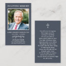 Search for in loving memory business cards Poem