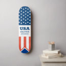 Search for patriotic skateboards Red white and blue