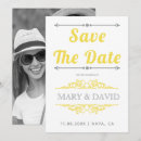 Search for yellow grey save the dates Vintage