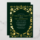 Search for elegant corporate party invitations Gold foil