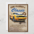 Search for muscle car invitations For him