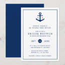 Search for navy blue bridal brunch invitations Elegant