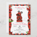 Search for ladybug 1st birthday invitations Cute