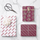 Search for basketball christmas wrapping paper Red