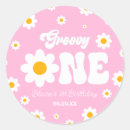 Search for retro flower stickers Groovy one