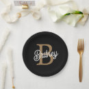 Search for black and gold paper plates Modern