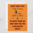 Search for broom invitations Spooky