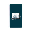 Search for chalkboard blue return address labels Pink