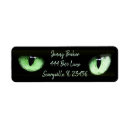 Search for green eyes return address labels Spooky