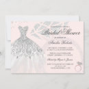 Search for silver bridal shower invitations Pink