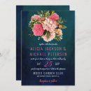 Search for coral red wedding invitations Botanical