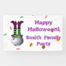 Search for funny halloween banners Witch