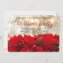 Search for golden christmas invitations Poinsettia