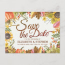 Search for fall leaves save the dates Pumpkin