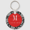 Search for black damask side key rings Initial