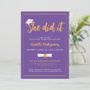 Search for she did it invitations High school graduate