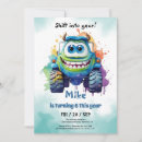 Search for monster birthday invitations Car