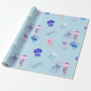 Search for jellyfish wrapping paper Purple