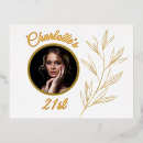 Search for white yellow gold birthday invitations For her