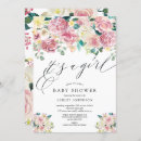Search for blush pink baby girl shower invitations Flowers
