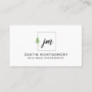 Search for pine tree business cards Minimalist