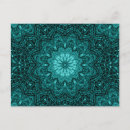 Search for floral mandala postcards Blue