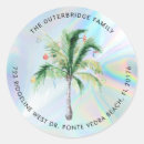 Search for beach address stickers Palm trees