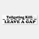 Search for tailgating bumper stickers Safe driving