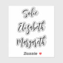 Search for cursive text stickers Custom name or text