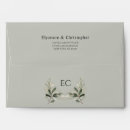 Search for olive green wedding envelopes Typography