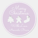 Search for purple christmas stickers White