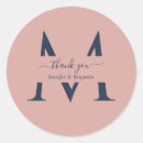 Search for monogram thank you stickers Elegant