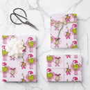 Search for grinch gift wrap Grinch crew pink portrait